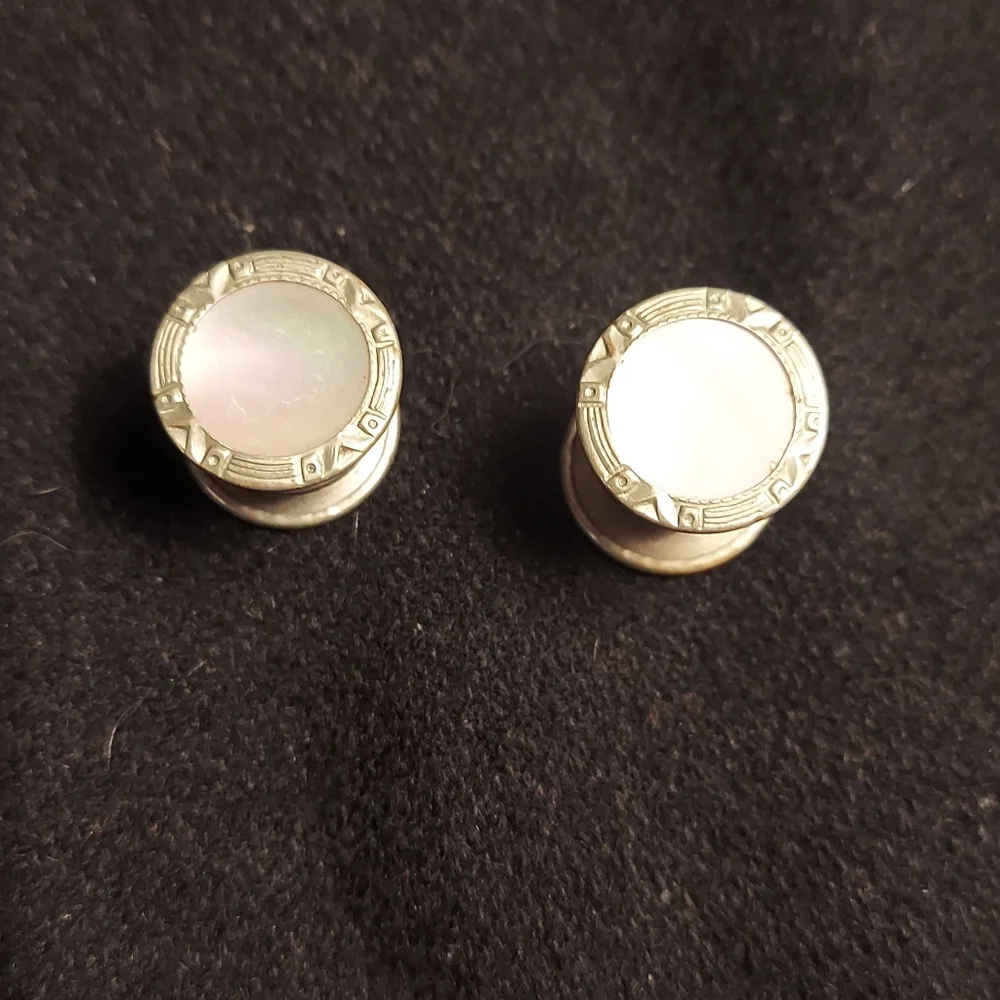 🩶 Antique Baer & Wild Kum-A-Part Cuff Links